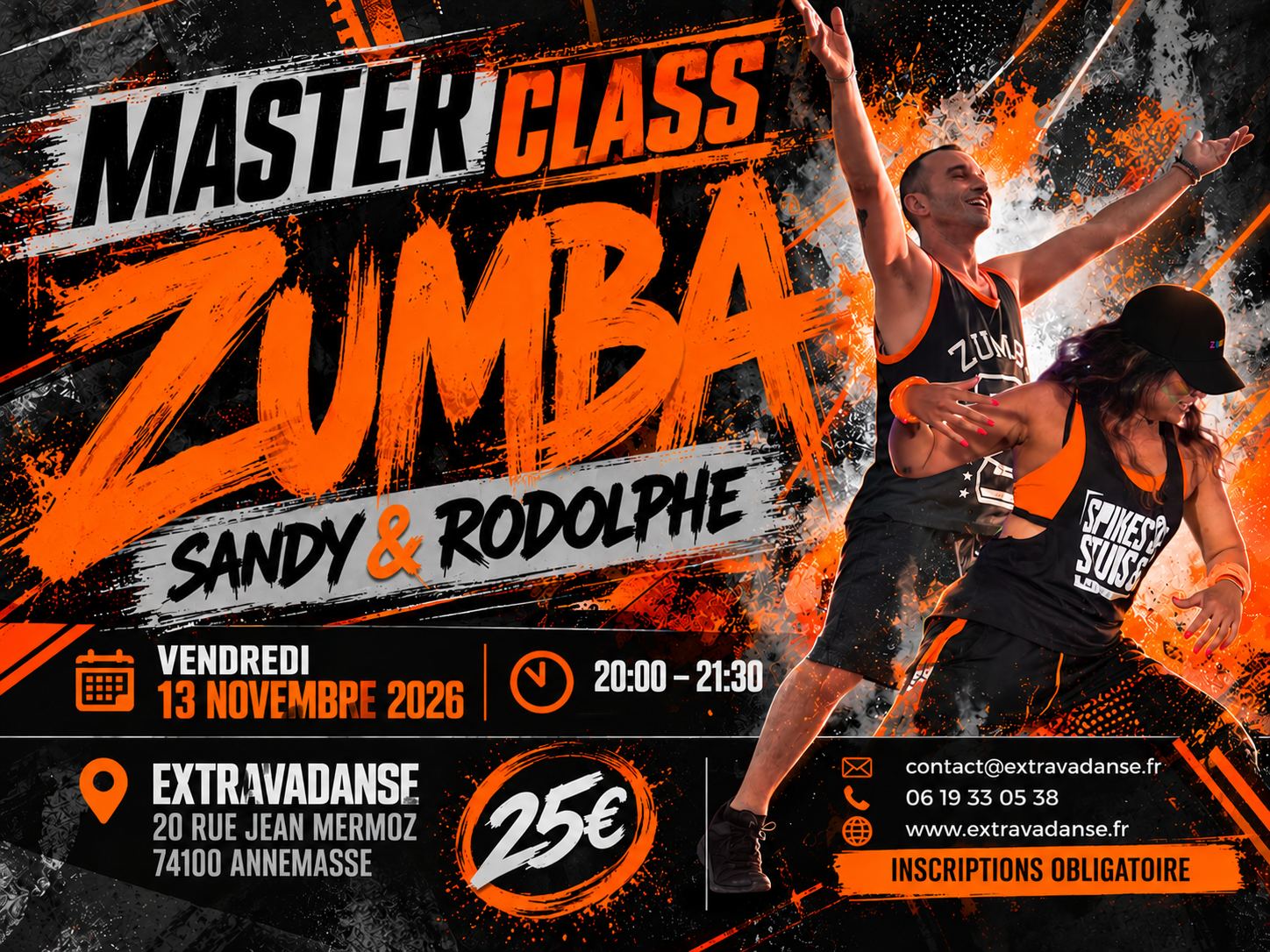 Masterclass Zumba Vendredi 13 novembre