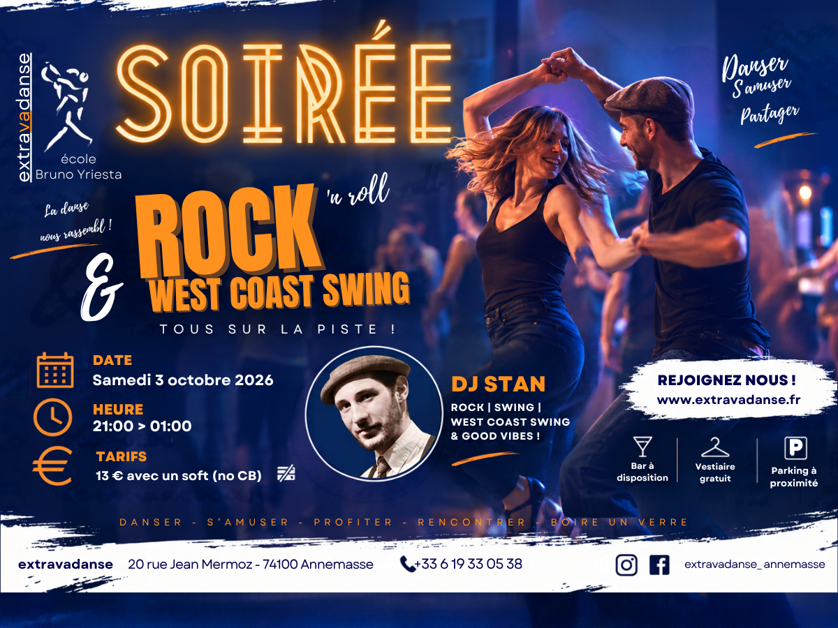 Soriée WCS/Rock&nbsp;: Samedi 3 octobre